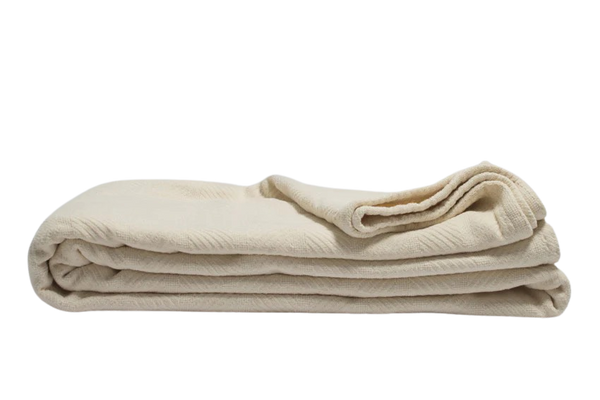 Organic Cotton Herringbone Chenille Blanket