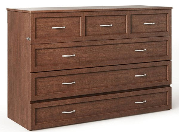 Deerfield Queen Murphy Bed Chest With Charging Station