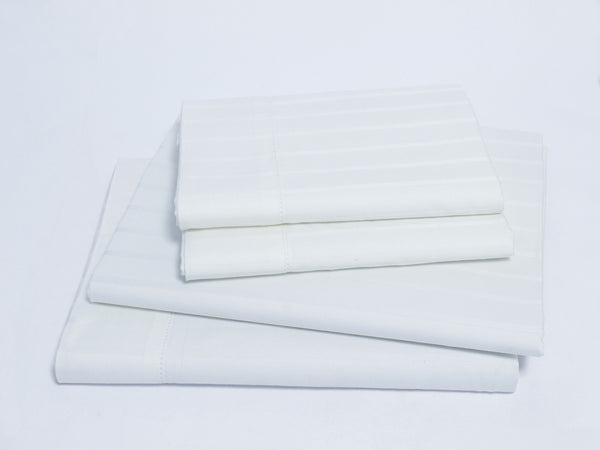 Luxury Stripe Organic Cotton Sheet Set