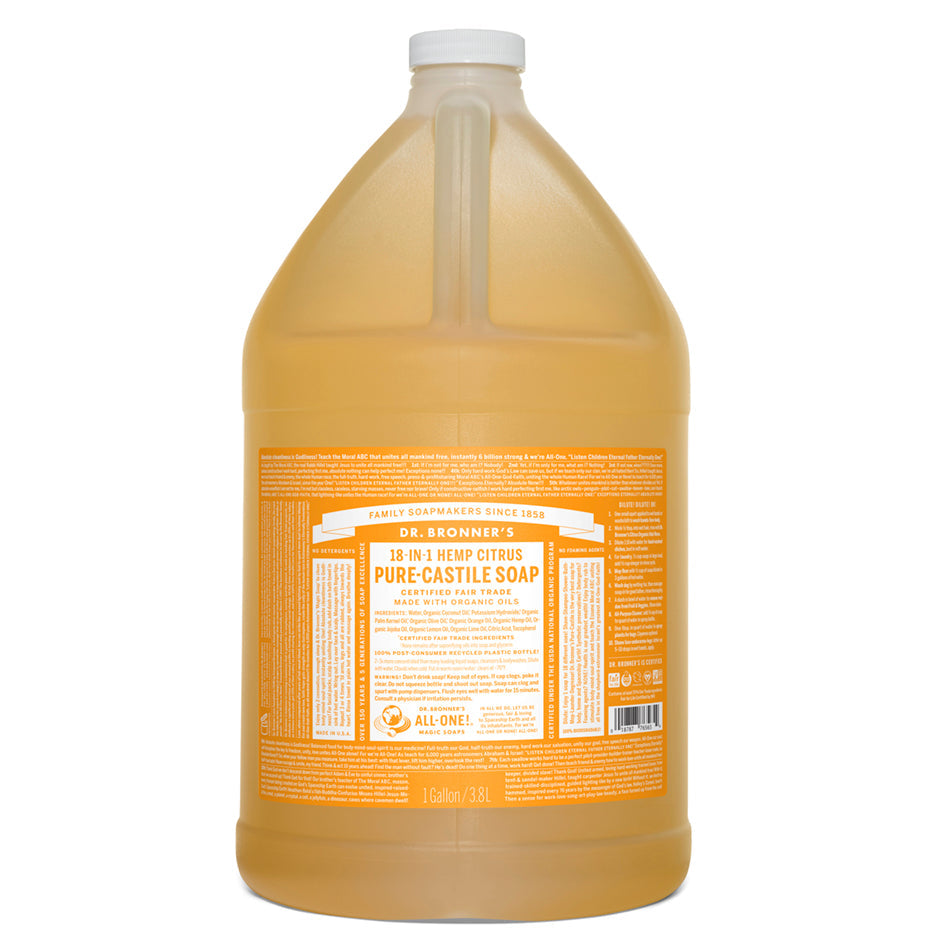 Pure-Castile Citrus Liquid Soap - Bulk