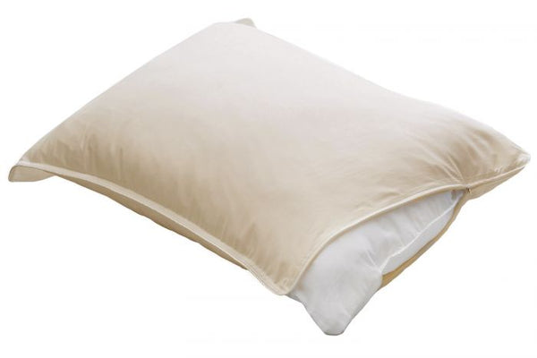 Organic Cotton Zipper "Barrier" Pillow Protector for TFS Side Pillow or Small Body Pillow